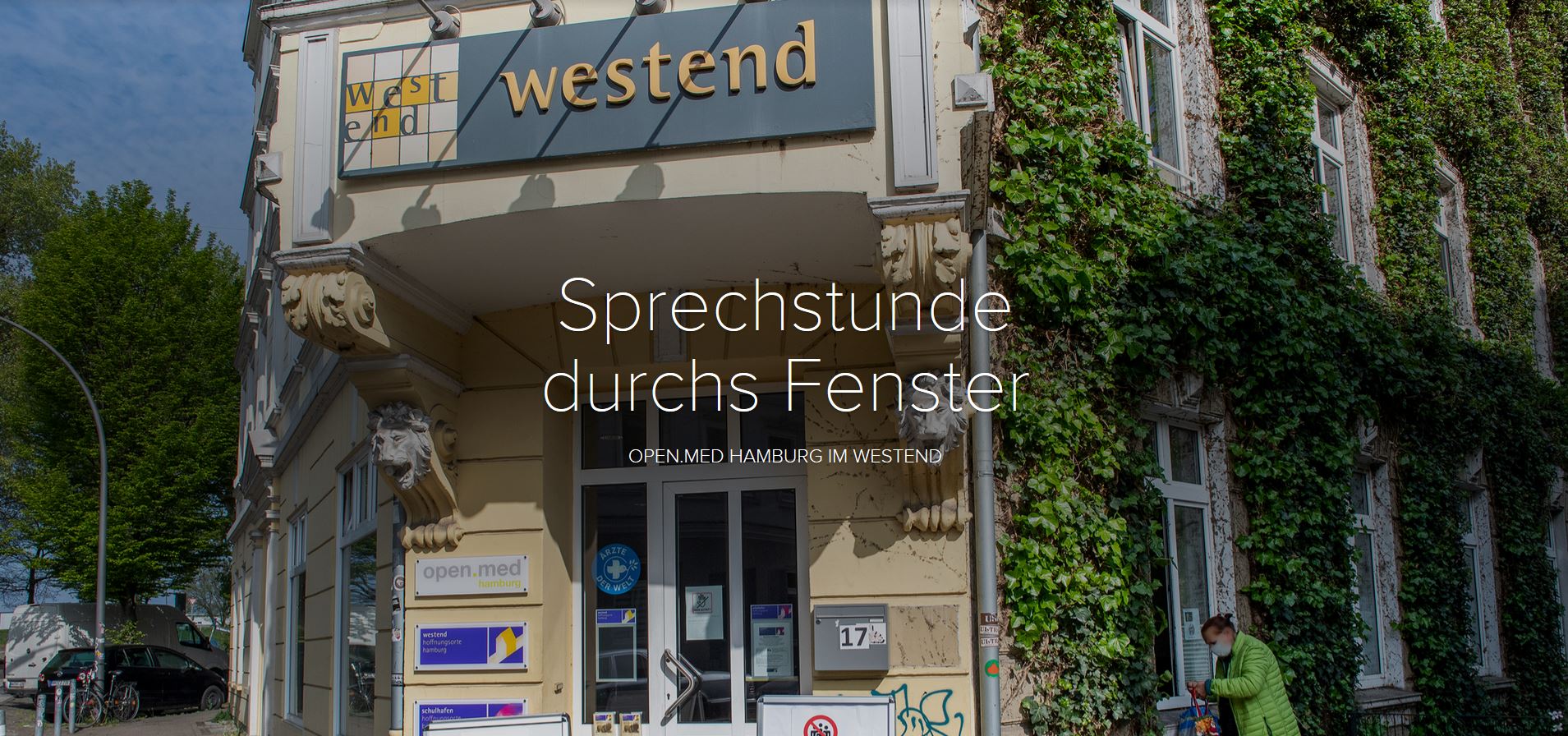 Link zur Bilder-Slideshow: Sprechstunde durchs Fenster