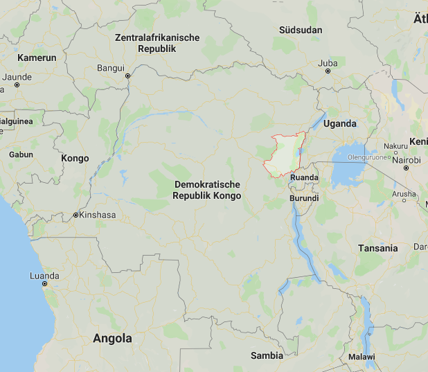 Provinz Nord-Kivu. Karte: Google