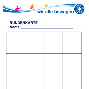 Spendenlauf - Rundenkarte