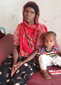 Frau und Kind in einer Gesundheitsstation in Äthiopien. Foto: Ärzte der Welt