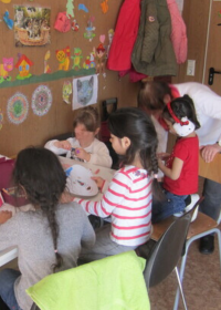 Ankerzentrum München Kinderbasteln