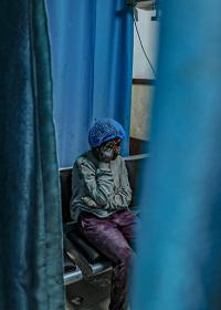 Patient at the Al-Aqsa hopsital in Gaza. Credit: M. Al Masri