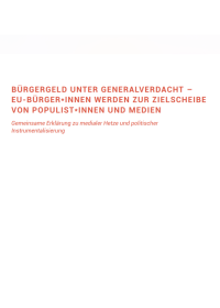 Organisationen kritisieren die Berichterstattung zum Bürgergeld. Ärzte der Welt appelliert an die Politik, im Sinne unseres Sozialstaates zu agieren.