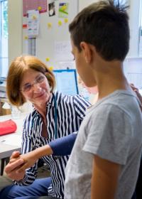 Versorgung in der Kindersprechstunde in Hamburg. Foto: Bente Stachowske