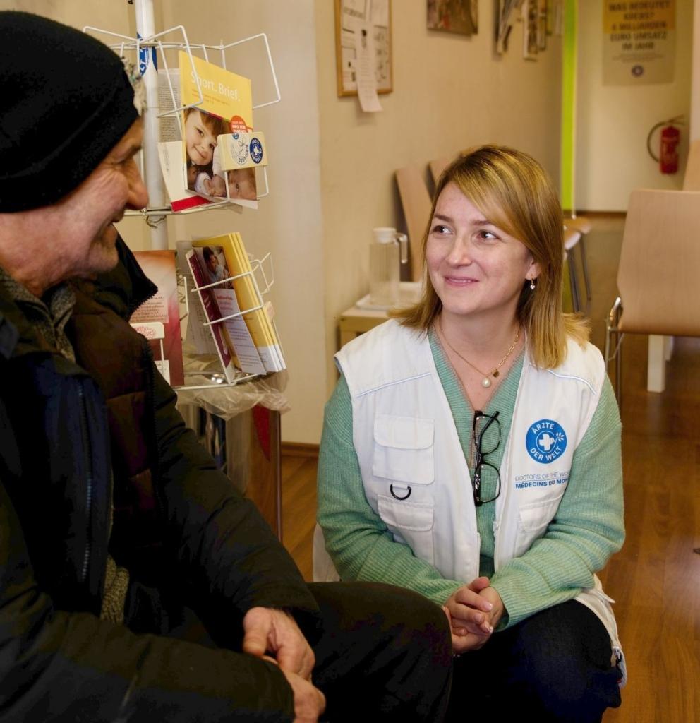 Bei open.med München erhalten Geflüchtete aus der Ukraine Hilfe. Foto: Till Mayer