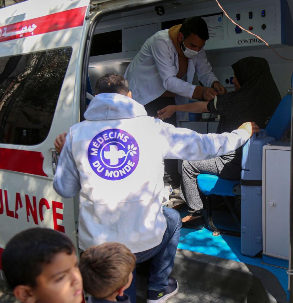 Humanitäre Helfer*innen von Ärzte der Welt in Gaza. Foto: Ärzte der Welt