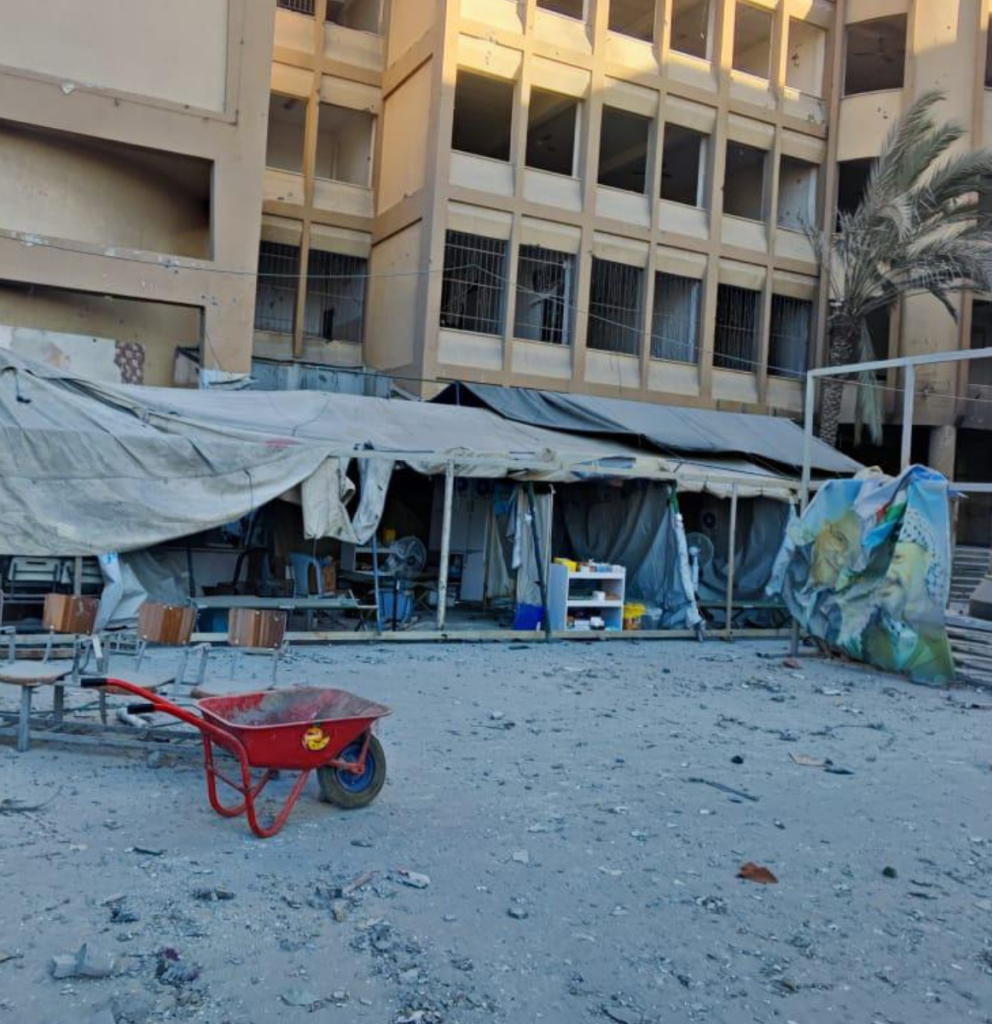 Zerstörtes Gesundheitszentrum von Ärzte der Welt in Gaza-Stadt. Foto: Ärzte der Welt 