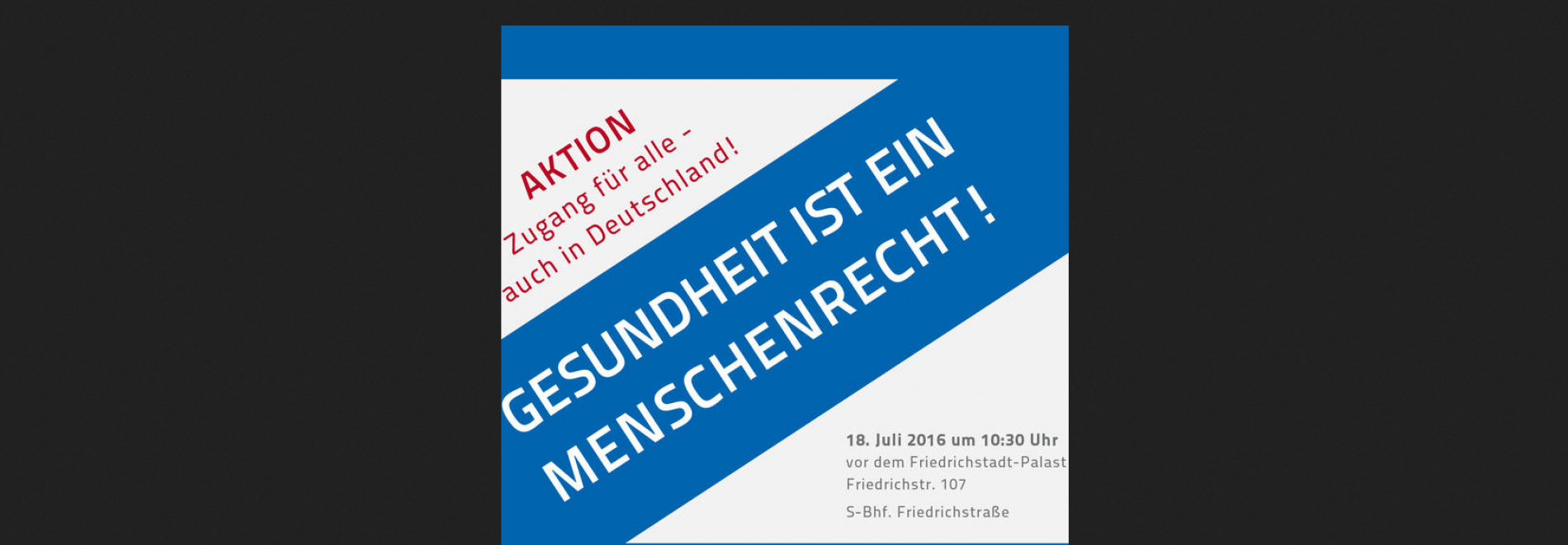 Die Aktion Zugang für alle - auch in Deutschland! 