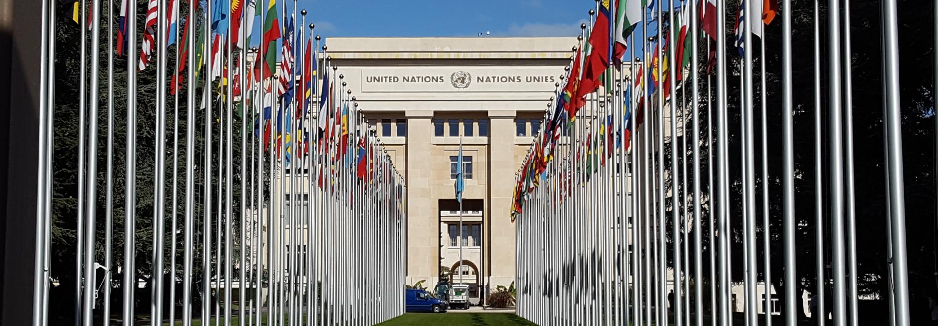 Gebäude der Vereinten Nationen in Genf