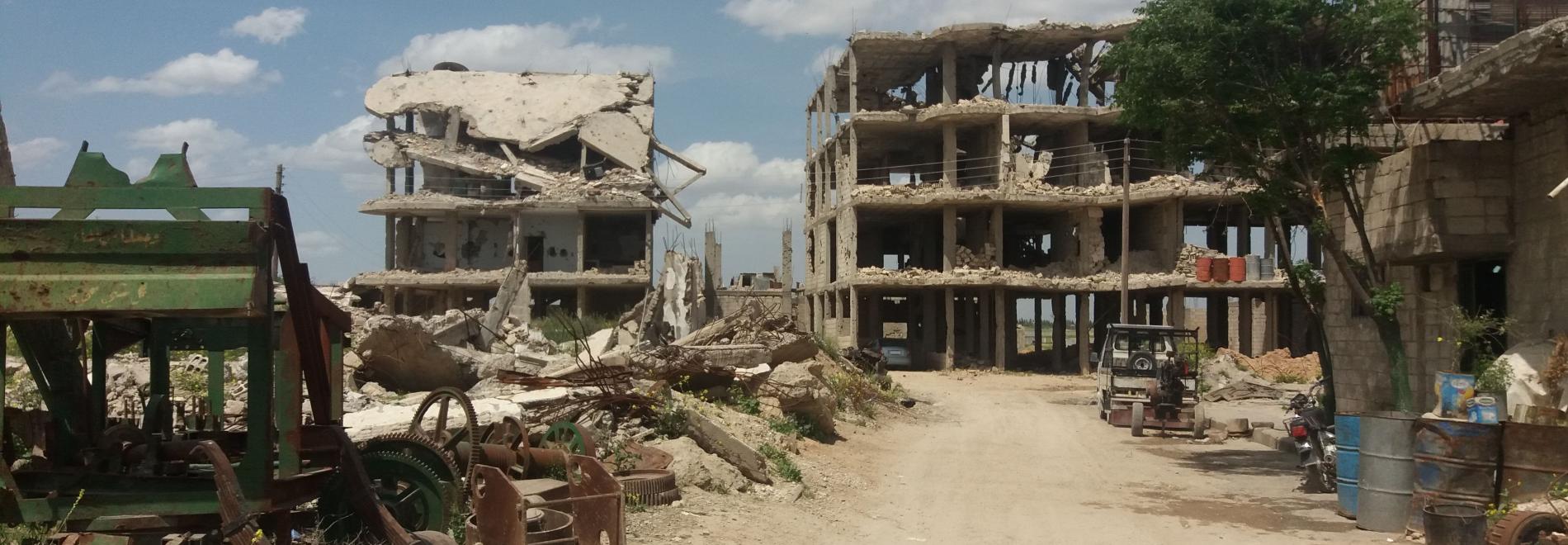 Nach sieben Jahren intensiver Kämpfe ist ein Großteil der Infrastruktur Syriens zerstört. Foto: Ärzte der Welt
