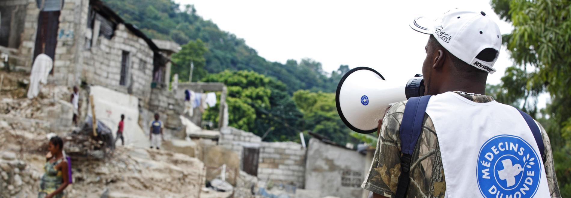 Ärzte der Welt-Mitarbeiter in Haiti. Foto: Lahcene Habib