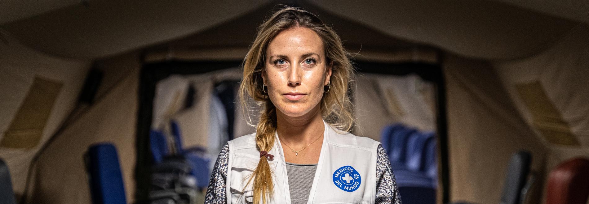 Ein Mitarbeiterin von Ärzte der Welt Spanien. Foto: I. Marín Ärzte der Welt leisten in der Coronakrise medizinische Hilfe