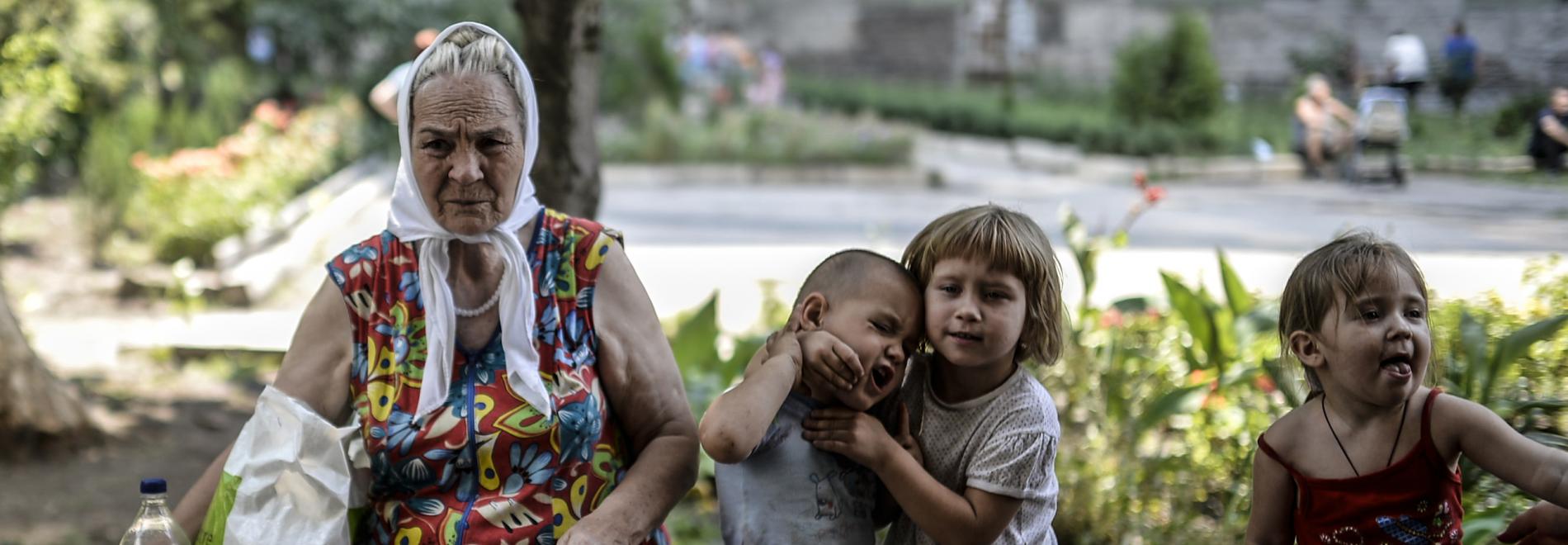 Hilfsbedürftige in der Ukraine. Foto: Ärzte der Welt 