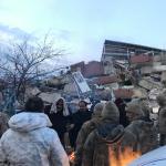 Vom Erdbeben zerstörte Gebäude im türkischen Hatay.