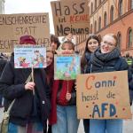 Demonstrierende auf der Demo gegen Rechts in München. Foto: Ärzte der Welt.