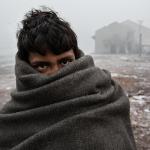 Ein Flüchtling auf dem Balkan. Foto: Kristof Vadino