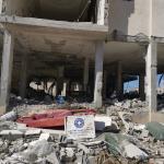 Das zerstörte Büro von Ärzte der Welt im Gazastreifen. Foto: Ärzte der Welt 