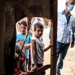Syrische Flüchtlinge in einem Camp im Libanon. Ärzte der Welt leistet medizinische Hilfe. Bild: Arnaud Finistre