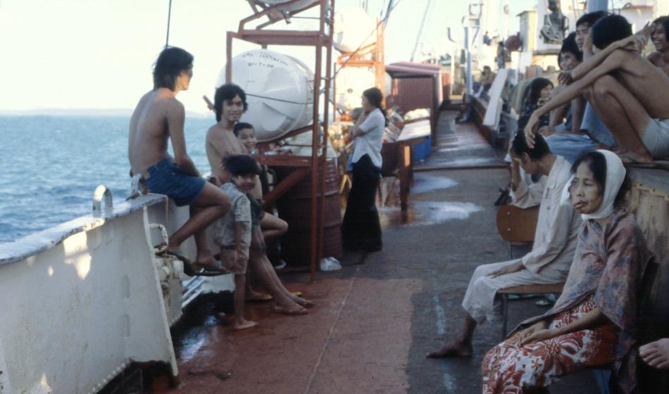 Rettung von vietnamesischen Bootsflüchtlingen: Die Geburtsstunde von Ärzte der Welt. Foto: P. Deloche