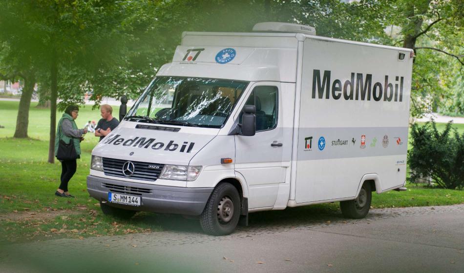 Das MedMobil bietet Menschen anonym und kostenlos medizinische Hilfe in Stuttgart. Foto: Katharina Meier