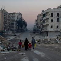 Die zerstörte Stadt Aleppo. Foto: Niclas Hammarström