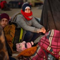 Flüchtende in griechischen Camps, Foto: Reuters