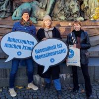 Demo zu einer Anhörung im Bayeriscchen Landtag im November 2022. Foto: Ärzte der Welt