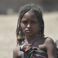 Ein Afar Mädchen in Äthiopien. Foto: Hagmann