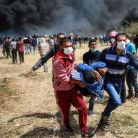 Verletzter bei Protesten in Gaza 