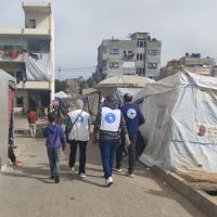 Ein Ärzte der Welt-Team unterwegs in Rafah im Gazastreifen. Foto: Ärzte der Welt
