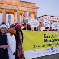 Demonstration für Gesundheitsversorgung in Deutschland- Foto: Renata Chueire 