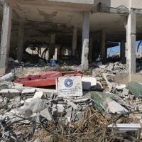 Das zerstörte Büro von Ärzte der Welt im Gazastreifen. Foto: Ärzte der Welt 