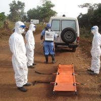 Ein Ebola Behandlungszentrum in Sierra Leone 