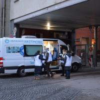 Der Behandlungsbus von open.med in München. Foto: Ärzte der Welt