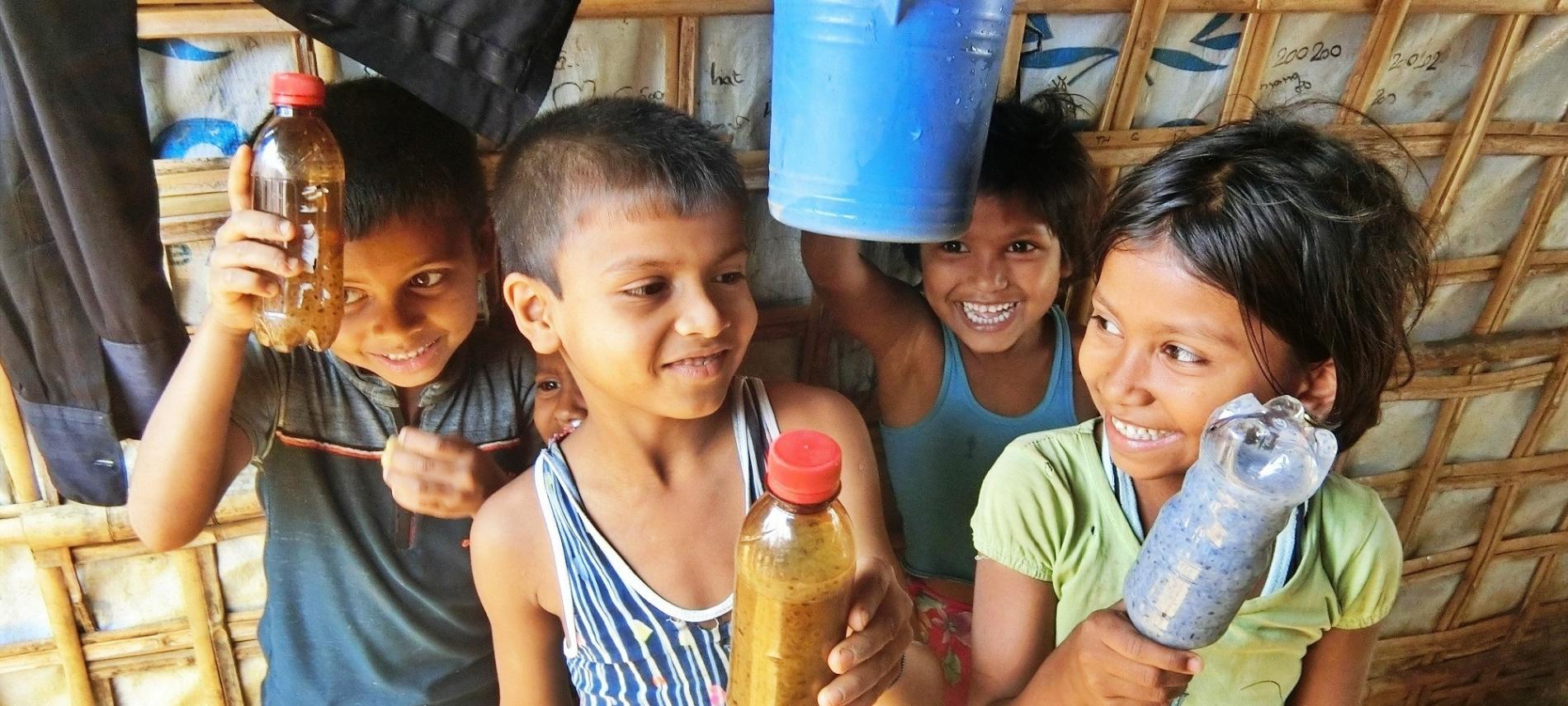 Kinder im Flüchtlingslager Kutupalong, in Bangladesch