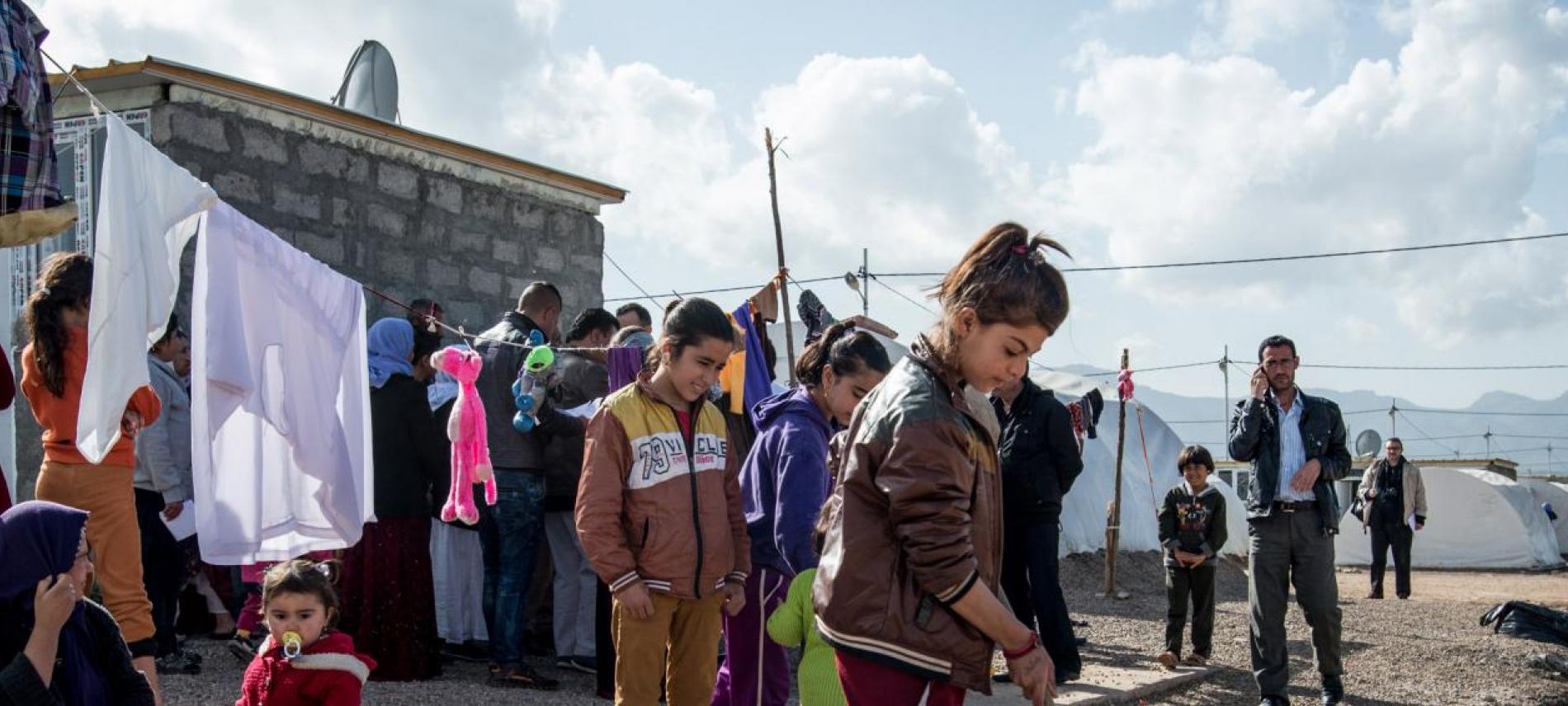 In den iraktischen Camps leben die Menschen dicht gedrängt.