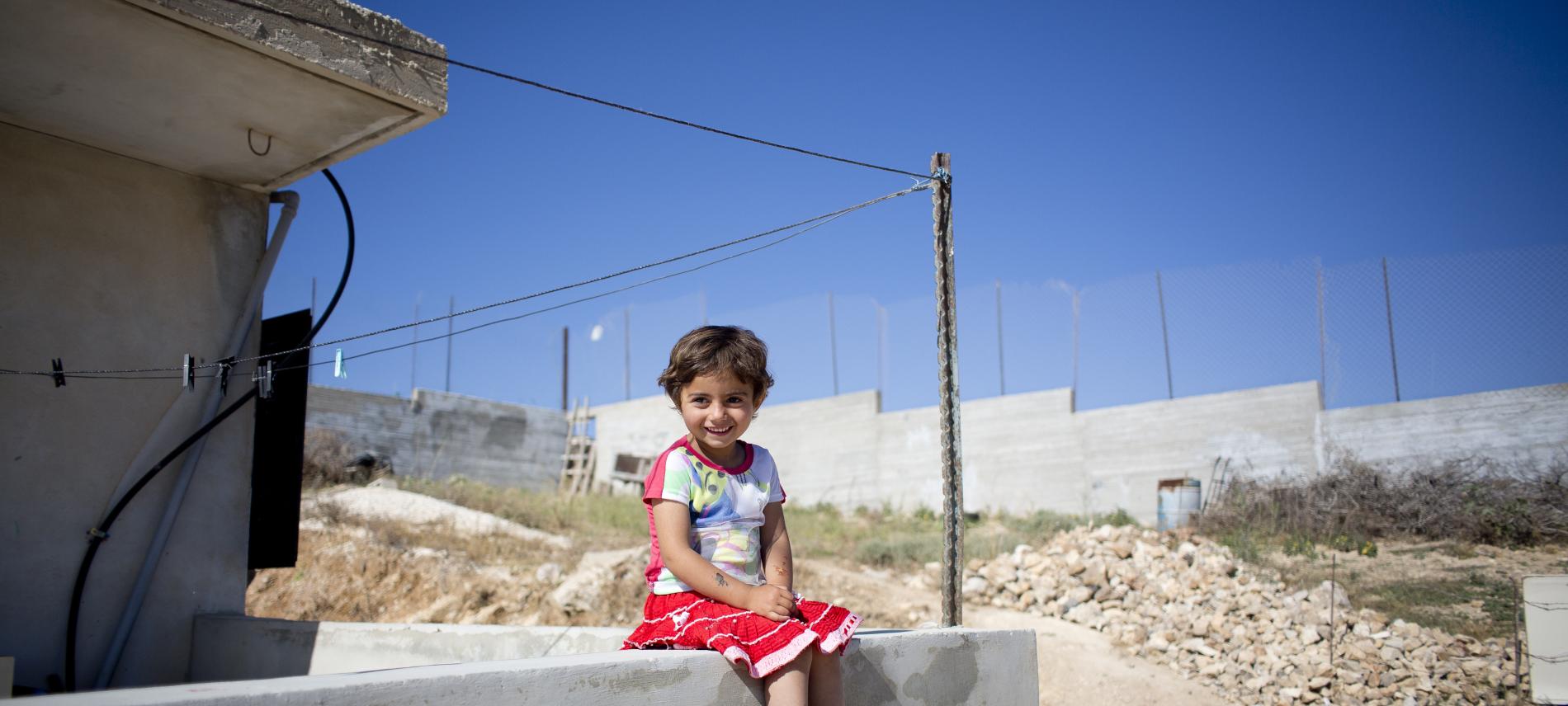 Mädchen in Palästina. Foto: Bruno Fert