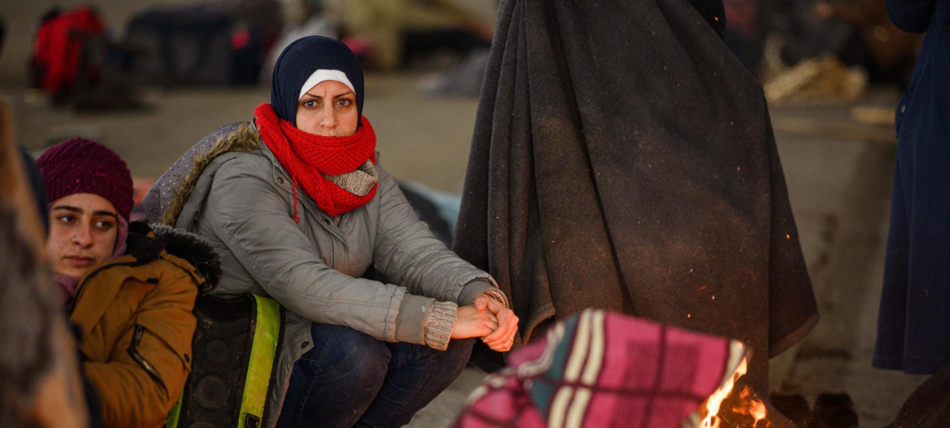 Flüchtende in griechischen Camps, Foto: Reuters