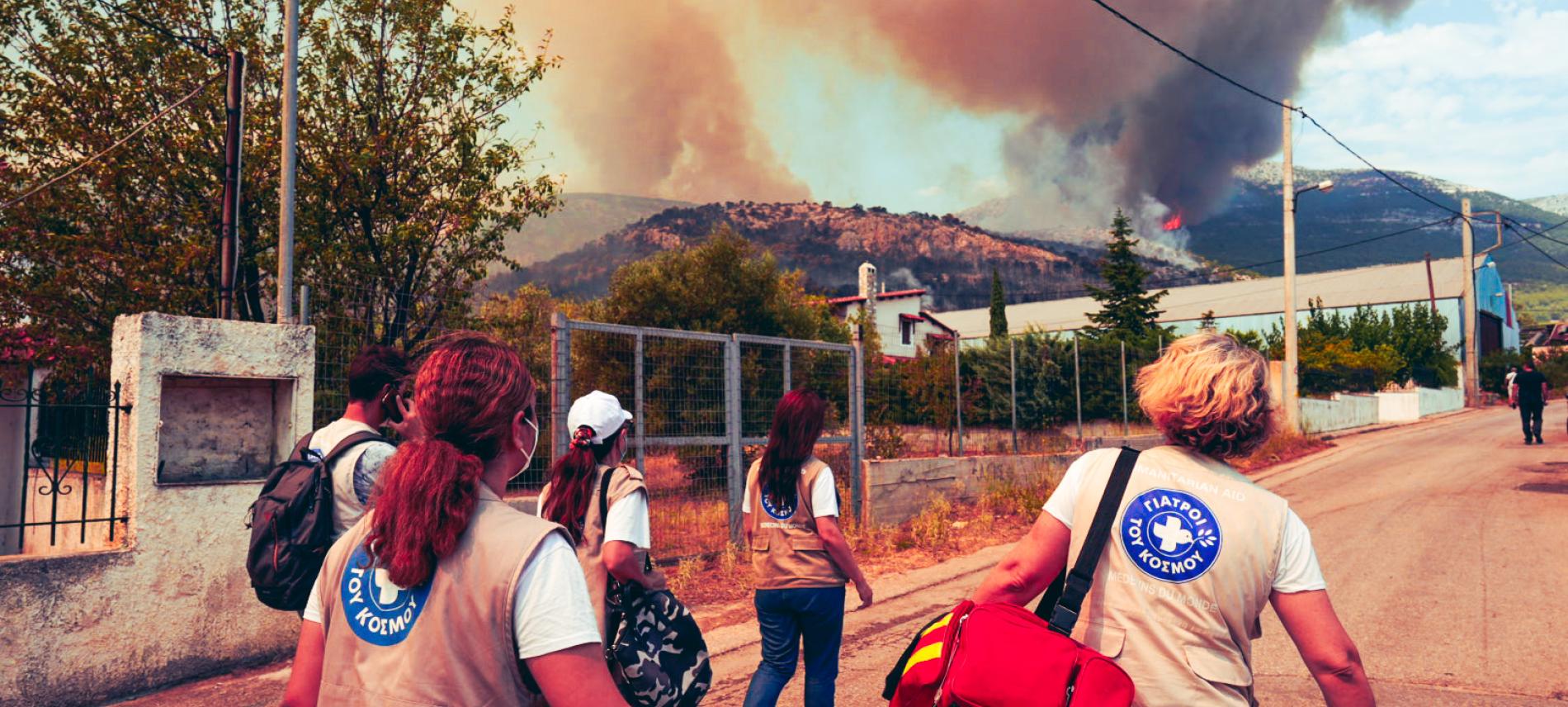 Im Einsatz nach den Waldbränden in Korfu