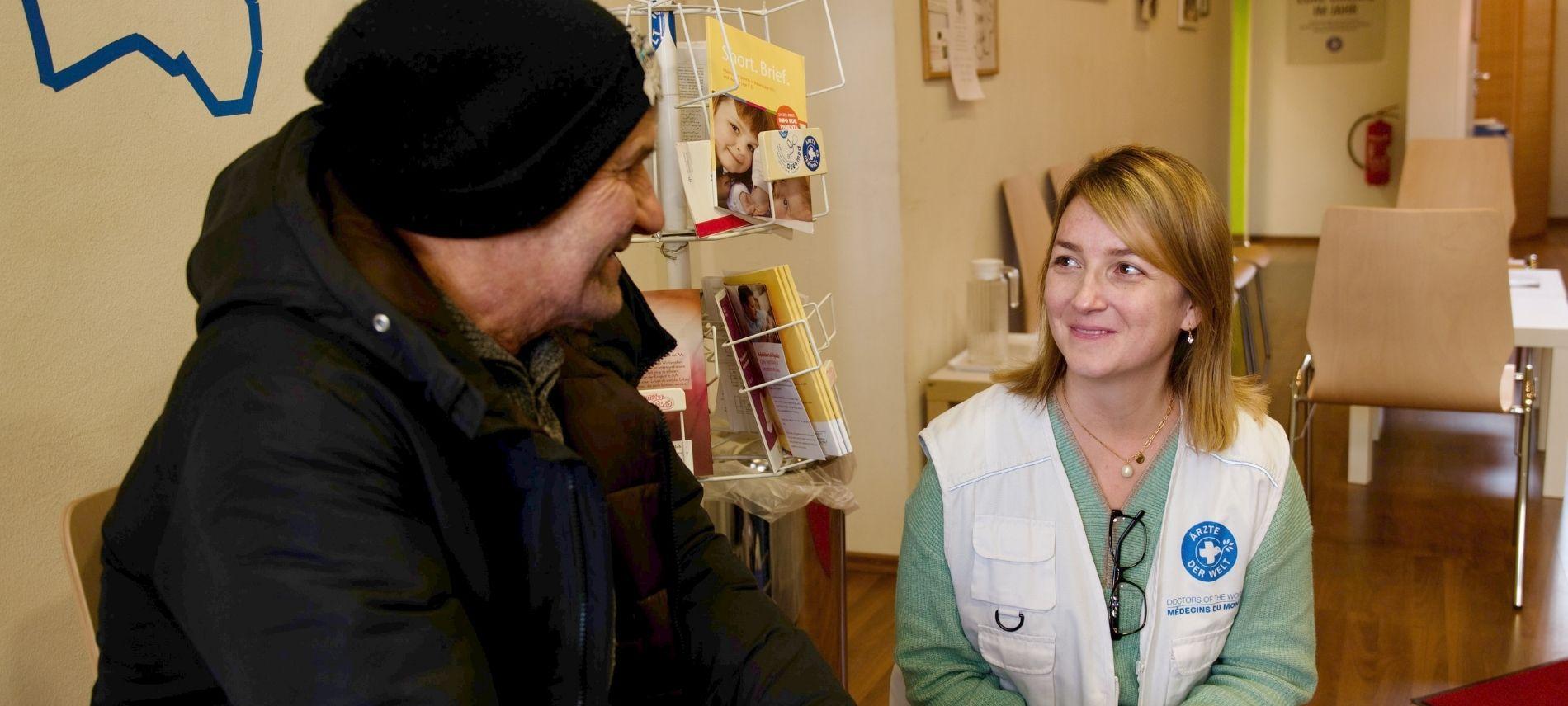 Bei open.med München erhalten Geflüchtete aus der Ukraine Hilfe. Foto: Till Mayer