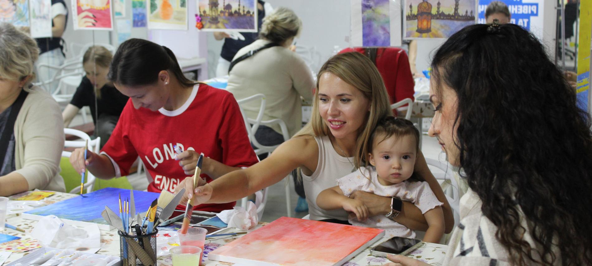Ein kunsttherapeutischer Workshop von Ärzte der Welt. Foto: Ärzte der Welt 