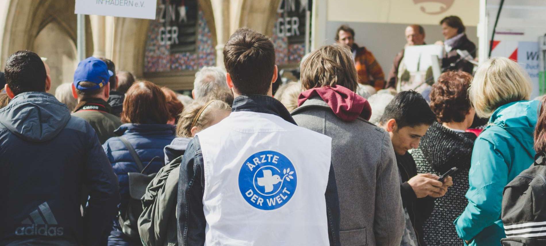 Ärzte der Welt demonstriert am Freitag in München für den Klimaschutz. Foto: Ärzte der Welt