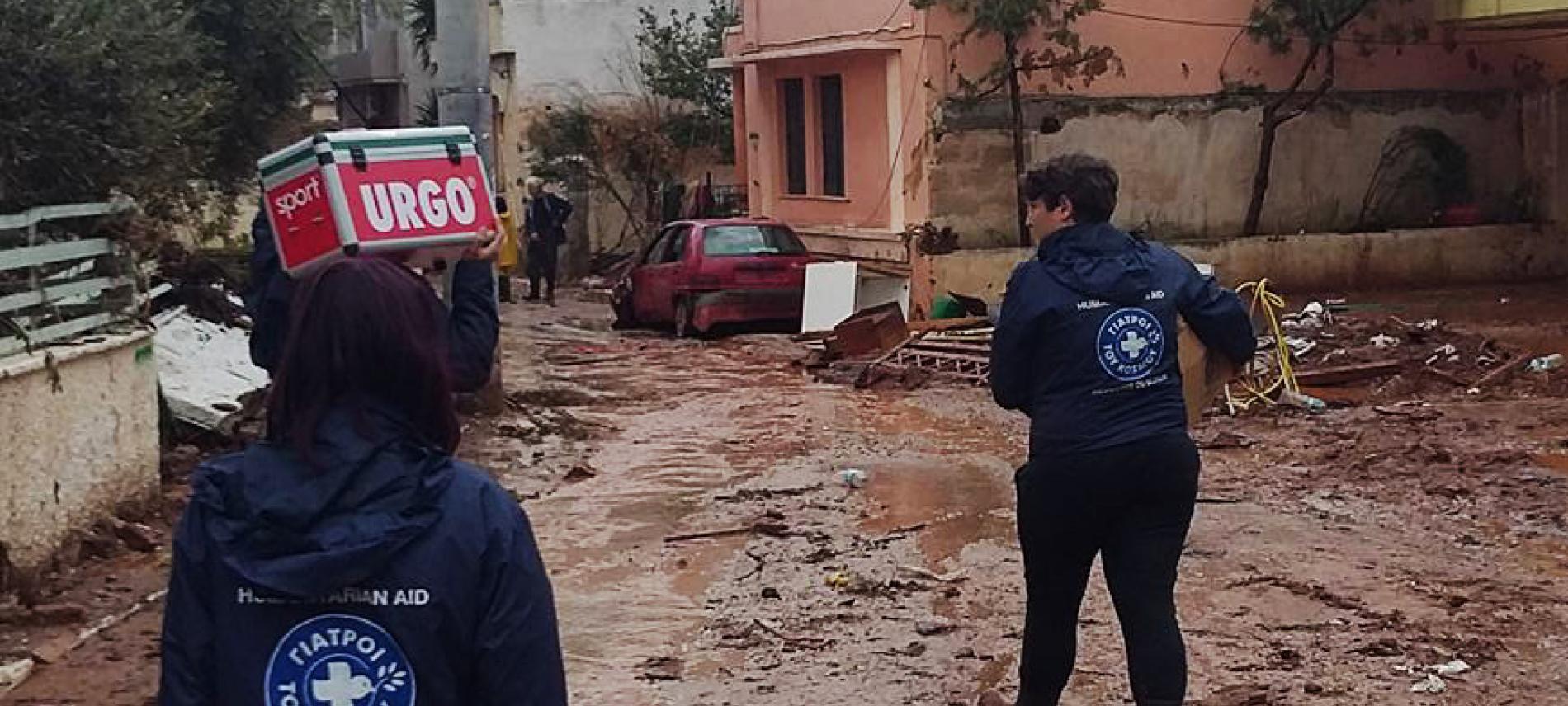 Überschwemmung im griechischen Thessalien. Foto: Ärzte der Welt