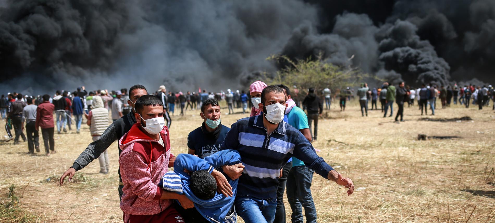 Verletzter bei Protesten in Gaza 
