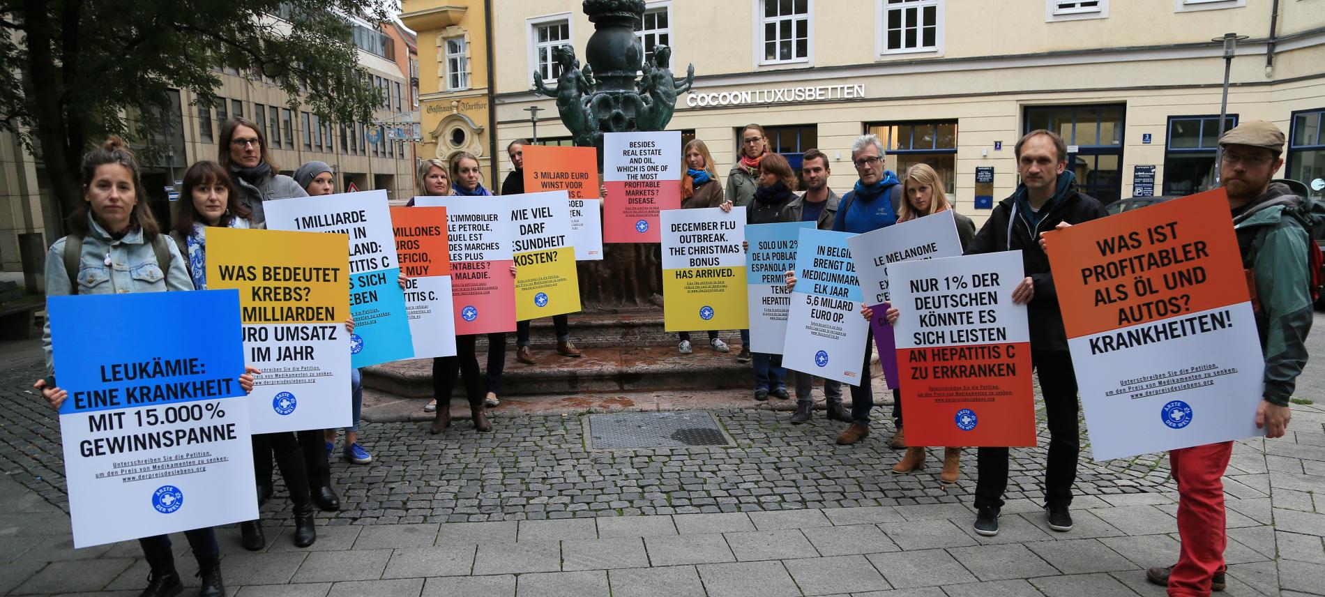 Kampagne Der Preis des Lebens. Foto: Ärzte der Welt