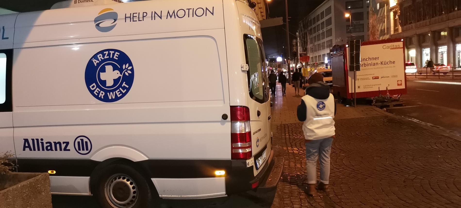 Ärzte der Welt-Behandlungsbus in München. Foto: Chris Schmid