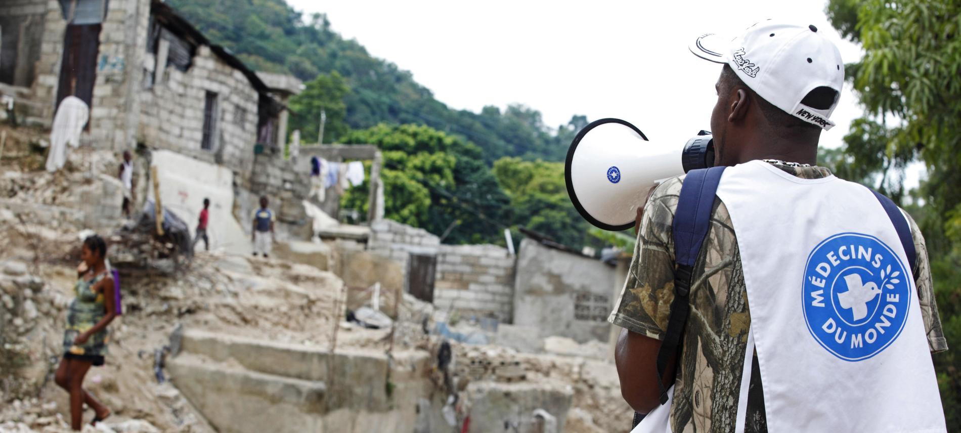 Ärzte der Welt-Mitarbeiter in Haiti. Foto: Lahcene Habib