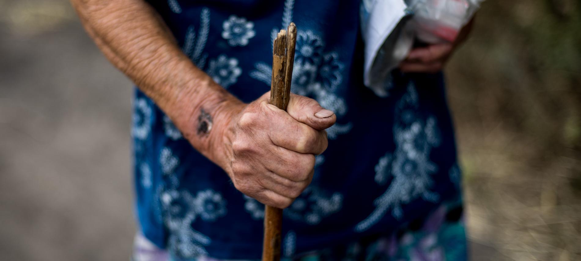 Eine ukrainische Patientin von Ärzte der Welt