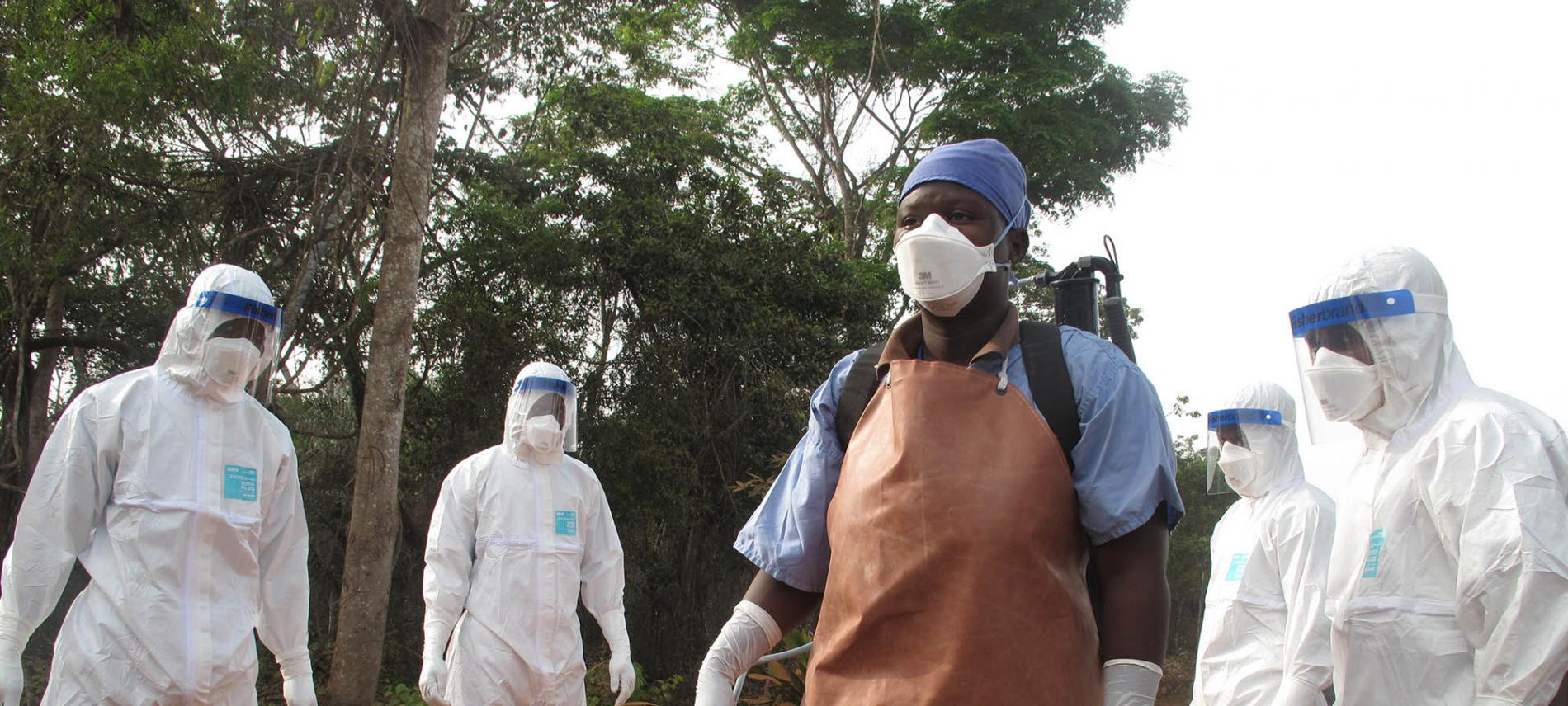 Desinfektion ist eine wichtige Maßnahme gegen die Ausbreitung der Ebola. Foto: Nick Harvey