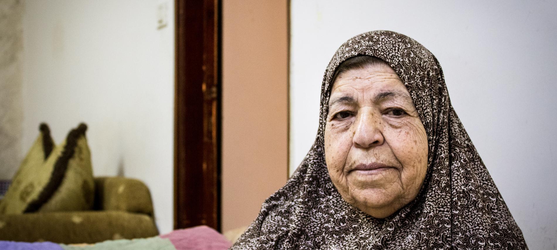 Eine Palästinenserin im Flüchtlingslager Shuafat 